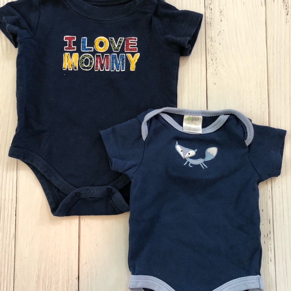 BOYS 6MO BLUE ONESIE BUNDLE